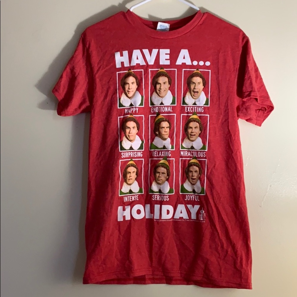 ELF Christmas Spirit Holiday T-Shirt Men’s S shirt